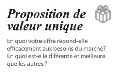 Proposition de valeur du Lean Canva