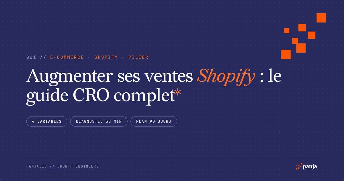 Augmenter ses ventes Shopify : le guide CRO complet (2026)
