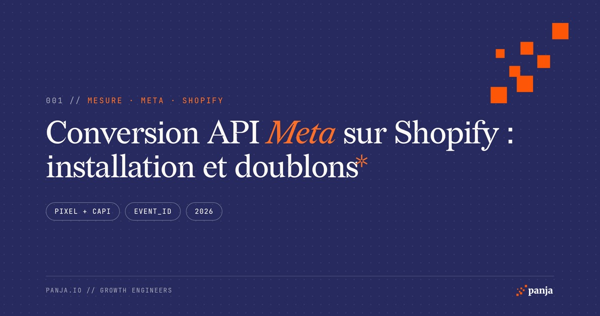 Conversion API Meta sur Shopify : installation et doublons