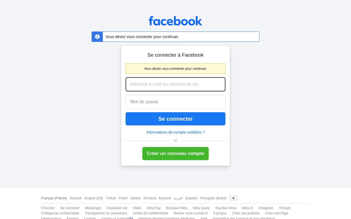 Page d’accueil Meta for Business - plateforme publicitaire Meta Ads